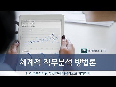 직무분석이란 무엇인가